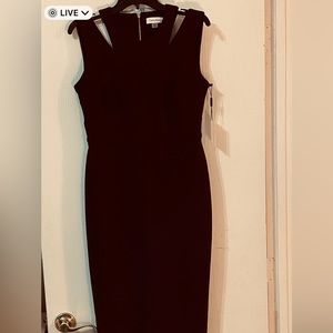 CALVIN KLEIN Deep Purple sleeveless dress Size 8
